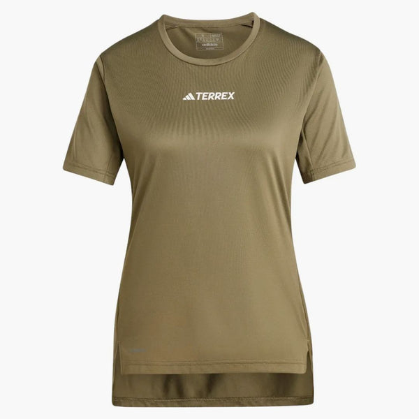 Adidas Women's Terrex Multi T-shirt Olive Strata