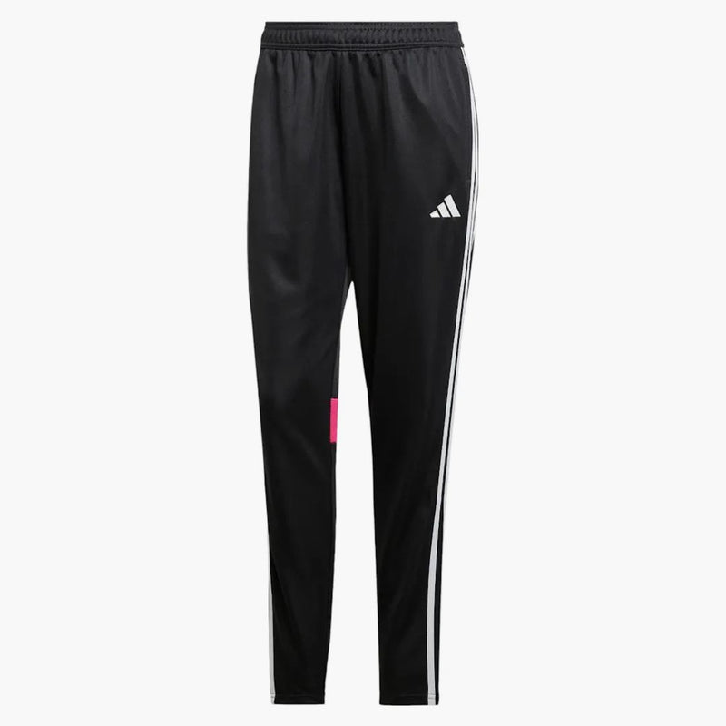 Dámské dámské adidas Tiro 25 Essentials Tracksuit Bottoms Black/Clear Grey/Real purpus