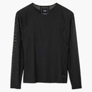 Adidas kvinnor y-3 mesh monterad t-shirt svart