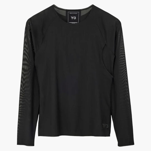 Adidas Women's Y-3 Mesh Fitted T-shirt Black