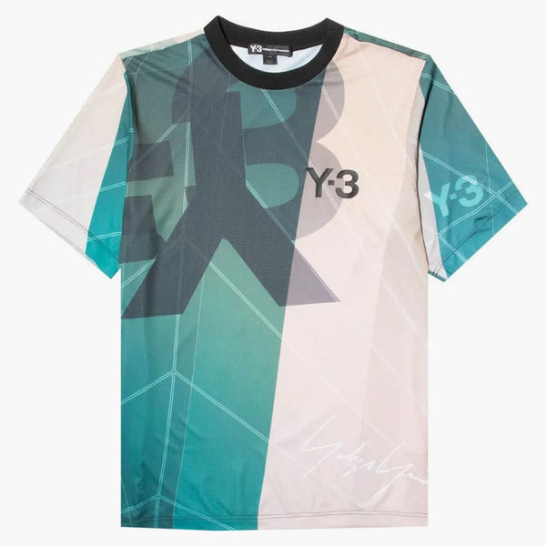 Adidas Y-3 AOP fotbalové košile zelené/šampaňské