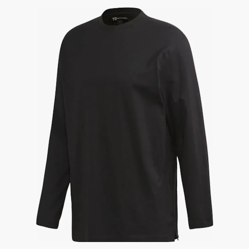 Adidas y-3 logotipo de cofre clásico té de manga larga negra