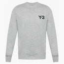 Adidas Y-3 Classic Logo Front Crew Sweater Heather Gray