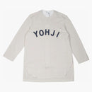 Adidas y-3 ft yohji letters baseball shirt beige/ecru