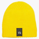 Adidas Y-3 Pletená beanie žlutá