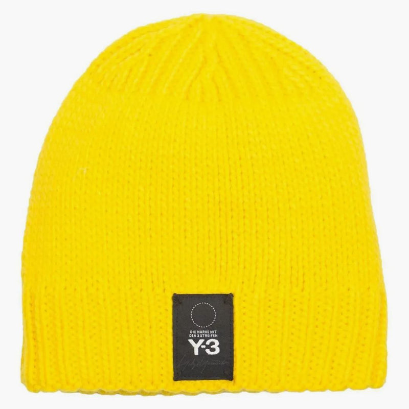 Adidas y-3 stickad mössa gul