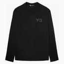 Adidas y-3 logo long sleeve tea black