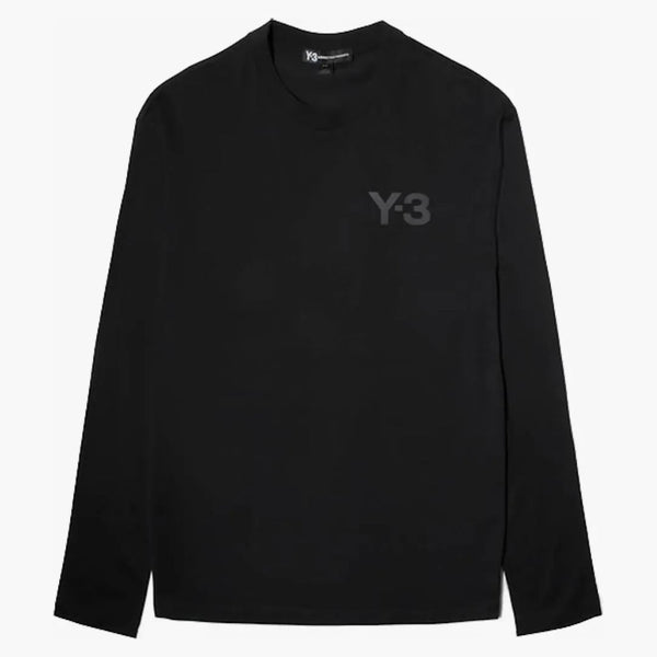 Adidas Y-3 Logo Logo Long Sleeve Tea Black