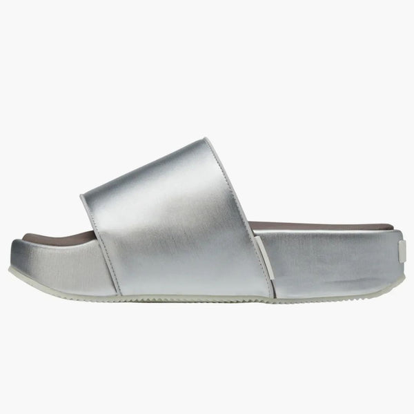 Adidas y-3 diapozitive argintiu cremă maro metalică alb alb