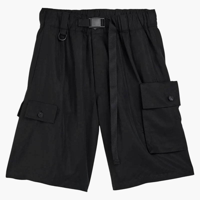 Adidas Y-3 Washed Twill Shorts Black