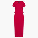 Adidas Y-3 Women Stripe Dress Red/Chili Pepper