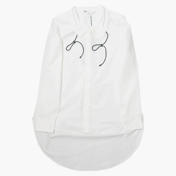Adidas Y-3 Women Tie-Cord Shirt White/Black