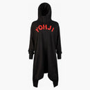 Adidas y-3 women yohji letters full zip long hoodie black/red