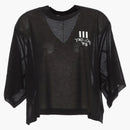 Adidas Y-3 Women Yohji Love Sheer Short Sleeve Tea Black