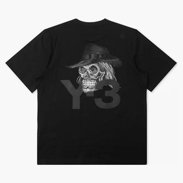 Adidas y-3 yohji lebka krátký rukáv čaj černá