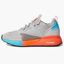 Adidas Zx 2k Boost Grey Two Signal Cyan (women's)