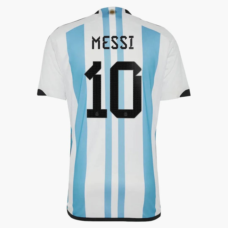 Adidas Argentina 23/23 Messi Winners Home Replica Jersey White/light Blue