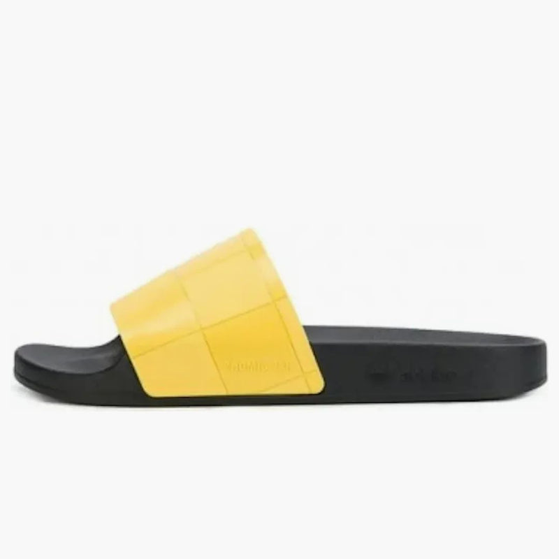 Adidas Adilette Checkerboard Raf Simons Black Yellow