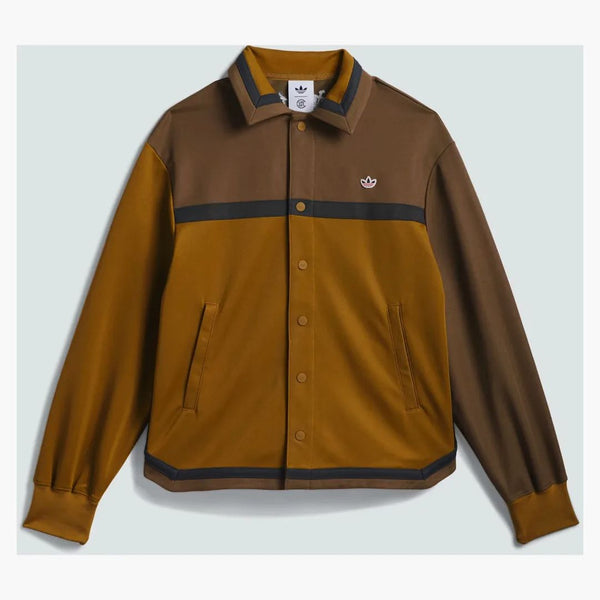Adidas x sraženina Edison Chen Warmup Bunda Brown Oxide