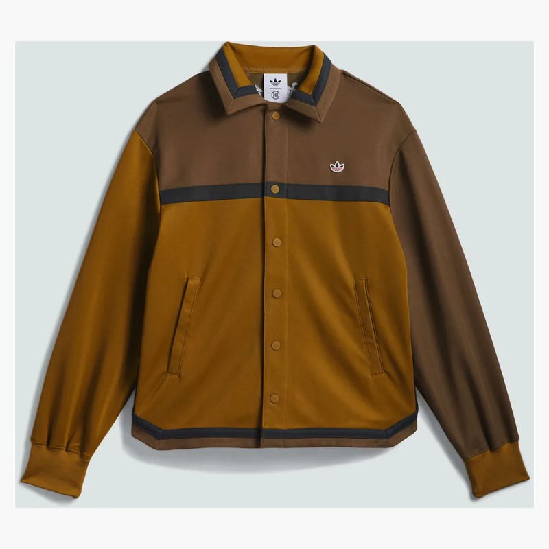 Adidas X Clot Edison Chen Warmup Jacket Brown Oxide
