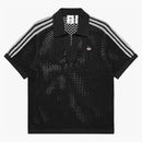 Adidas X Edison Chen Crochet Polo Shirt Charcoal
