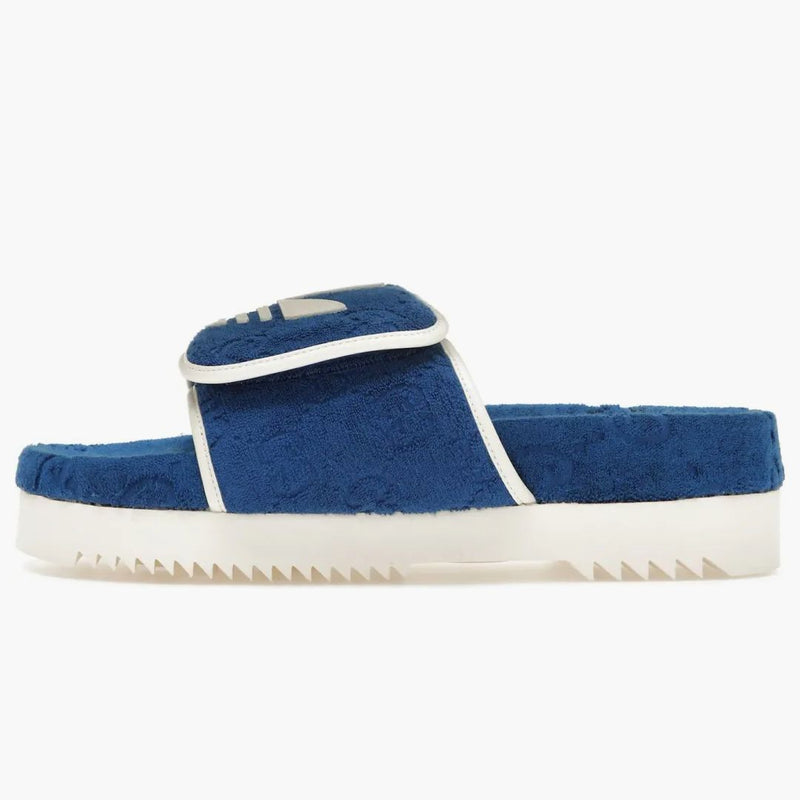 Adidas x Gucci GG Platform Sandal Blue