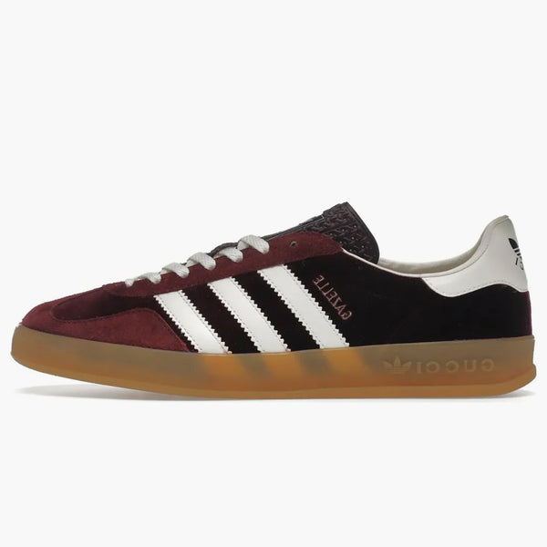 Adidas X Gucci Gazelle Burgundy Velvet