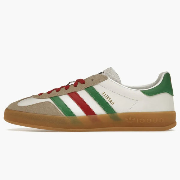 Adidas X Gucci Gazelle White Green Red