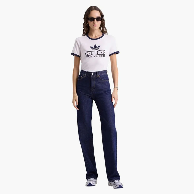 Adidas x Sportty & Rich Ringer Tea White/Navy