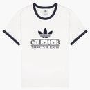 Adidas x Sporty & Rich Ringer Tea White/Navy