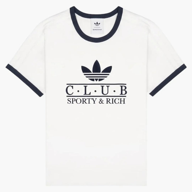 Adidas x Sportty & Rich Ringer Tea White/Navy