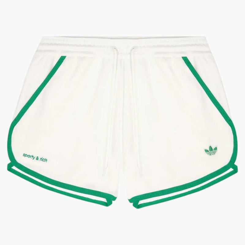 Adidas X Sporty & Rich Track Short Off White/Court Green