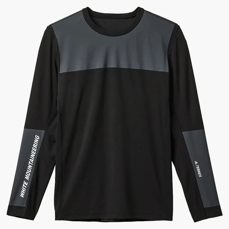 Adidas x White Houročení Agravic Loused s dlouhým rukávem Černý čaj