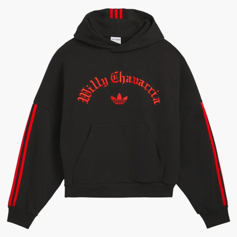 Adidas X Willy Chavarria Fleece Hoodie (asia Sizing) Black/red