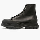 Alexander Mcqueen Tread Slick Lace Up Boot Triple Black Leather