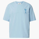 Ami Paris Ami de Coeur Tonal Boxy Fit T-Shirt Light Blue