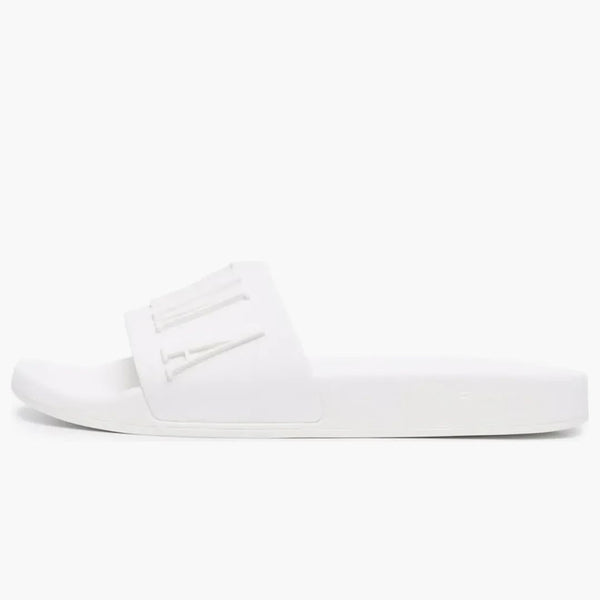 Amiri Pool Slide Debossed White White