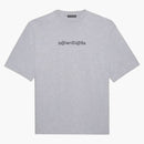 Balenciaga Simboli in forma grande maglietta heather grigio/nero