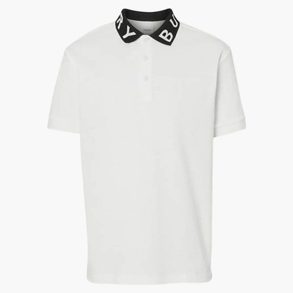 Burberry Ryland Collar Logo Polo White/Black
