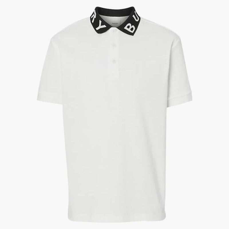 Burberry ryland krage logotyp polo vit/svart