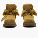 Burberry Shearling Embellished Suede Creeper Boot Yellow