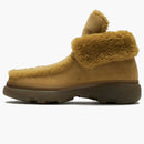 Burberry Shearling Embellished Suede Creeper Boot Yellow
