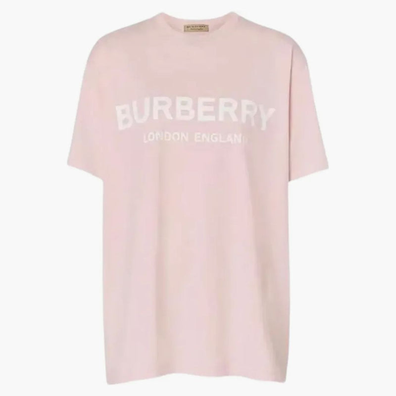 Burberry Women's Logo Print T-shirt Pink/White