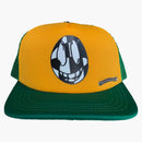 Chrome Hearts Matty Boy Sex Records Smiley Trucker Hat Green/yellow