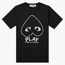 Comme of the Garcons Play Inverted Heart Logo Tea Black