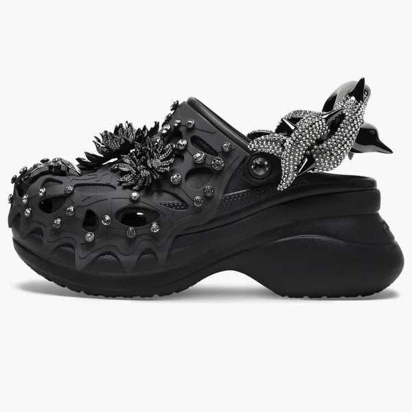 Crocs Classic Bae Clog Swarovski Black (women's)