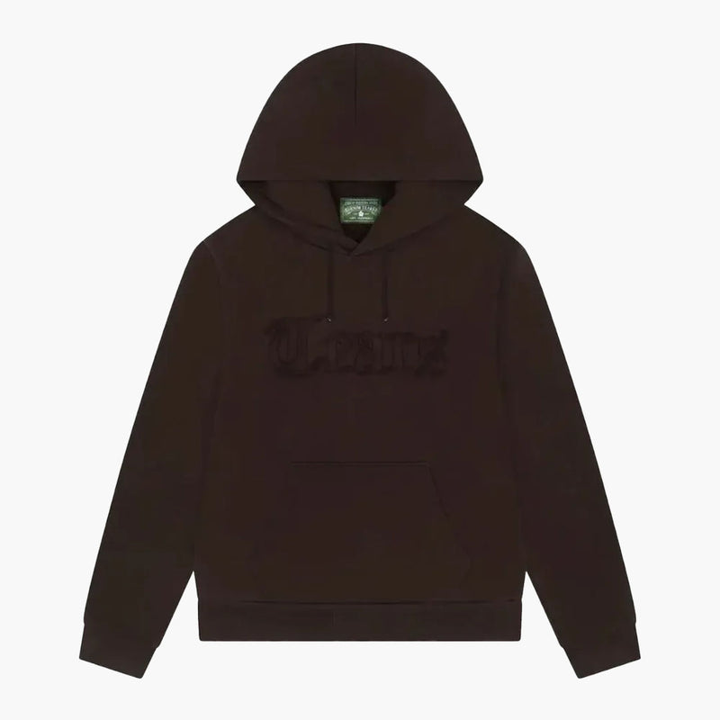 Denim Tears Cut Out Hoodie Brown