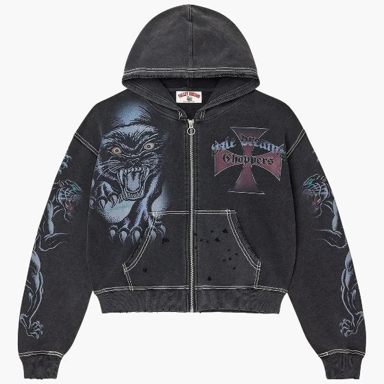 Vale Forever Hardy Boyz Zip Up Hoodie Black