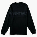 Fear of God Essentials Logo Boxy Long Sleeve T-Shirt Black/Black