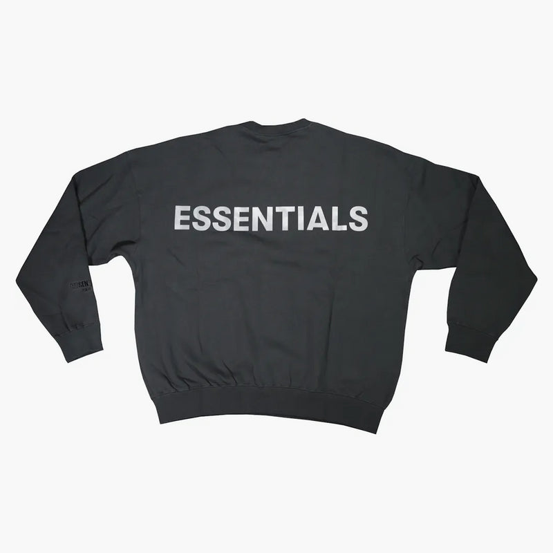 Paura di God Essentials 3M LOGO CREWNECK SEGHTHIRT BLACK/BIANCO